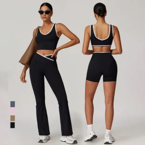 Contrast Color Yoga Set