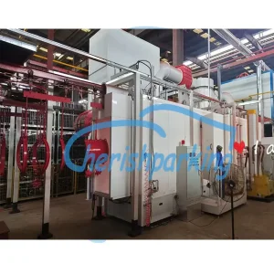 Custom Automatic Powder Coating Booth Big Cyclone Recovery