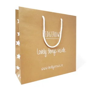Custom Logo Flat Handle Bag