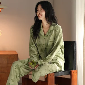 Pijama Premium de Noite de Primavera Confortável para Dormir e Relaxar