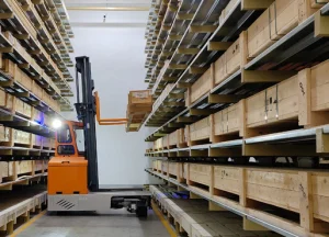 Side Loader Stacker Electric Pallet Truck Multi Directional Forklift