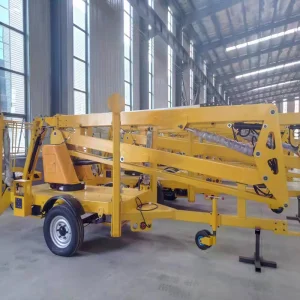 Premium Towable Boom Lift Rental for Construction and Industrial Use