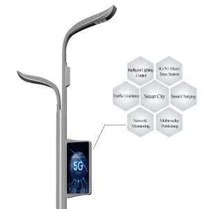 Smart Light Pole with 5G WiFi CCTV EV Charger IP66