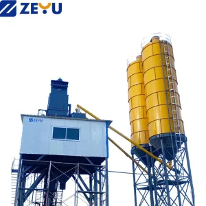 Hls120 Concrete Mixing Plant, Eco-Friendly Dust Removal &amp; High Precision Batching