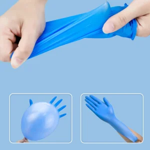 Biodegradable Eco Friendly Nitrile Exam Gloves FDA CE Certified Bulk Packaging