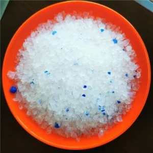 Clean Cat Sand Highly Absorbent Cat Sand Odor Control White Blue Color Crystal Silica Gel Cat Litter
