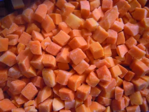 Verduras Congeladas IQF Dados de Zanahoria, 5*5mm, 10*10mm Zanahoria Picada