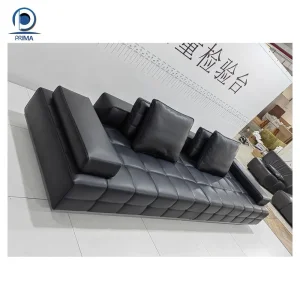 Top Grain Leather Sofa Set Executive Office Reception Furniture Luxury Comfort Seating