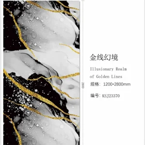 Easy Install High Glossy Flexible Marble Replacement Waterproof and Fire-Retardant PVC UV Marble Sheet for Construction Decoration