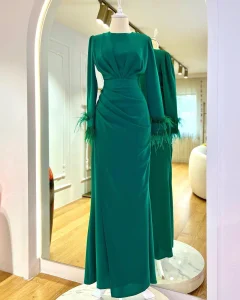 Spring Dubai Modest Wear Maxi Dress