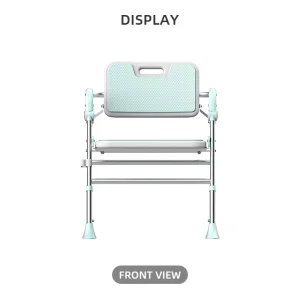 Aluminum Alloy Height Foldable EVA Cushion Bath Shower Chair for Elderly