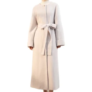 Winter Cashmere Overcoat Luxury Ladies Long Wool Trench Coat Women Cashmere Handmade Coat