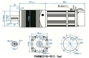 DC High Speed Curtain Roller Shutter Tubular Central Motor