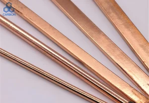 Carbon Arc Air Gouging Rods Copper Coated Round/Flat Carbon Rod 335mm Welding Materials