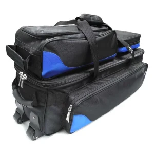 Customized 3 Ball Triple Tote Roller Plus Rolling Bowling Bag with Compartments
