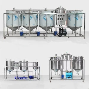 Complete Stainless Steel Edible Oil Refinery Plant Equipment for Cooking Oil Factories
