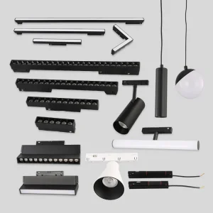 Contemporary Indoor Project Lamp Store Hotel Office Aluminum 48V DC Magnetic Track Light Linear Lighting System