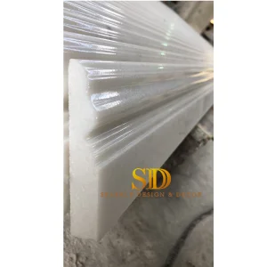 Good Price Nice White Marble Skirting/Trim for Bathroom Decoration
