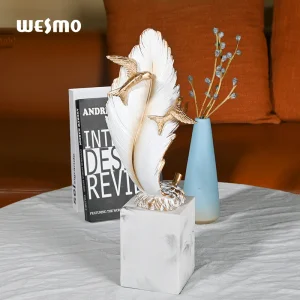 Abstract Home Ornament Tabletop Decorative for Home Decor Luxury Resin Craft