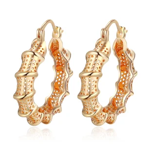 نساء شعبية 14K 18K أقراط هووب