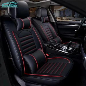 Universal Car Seat Covers Full Set Leather Cushion for Car Interior Four Seasons Suitable for Summer Use