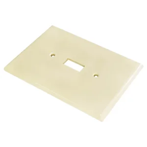1-Gang Toggle Switch Wall plate Glossy Ivory