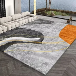 Xinlan Luxury Decorative Big Center Large Soft Custom Traditional Vintage Area Rug for Living Room Center Rug