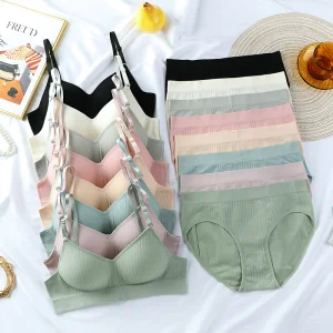 China Factory Seamless Bra Gather Fixed Cup