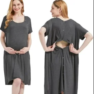 Wholesale Hospital Maternity Nursing Clothing Comfortable Modal Anti-Bacterial A-Line Multi-Purpose for Pregnant Women