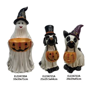 Wholesale Halloween Ghost Jack-O-Lantern Dog