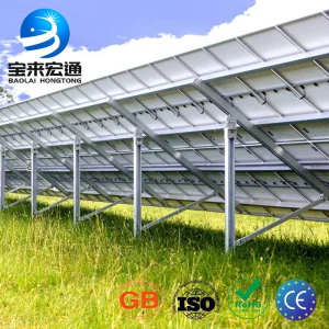Suporte de Montagem de Painel Solar de Poste Único Sem Trilho Estrutura do Sistema de Energia Solar PV