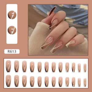 Colorful Ripple Artifical Flower Animal Nail Art UV Gel Sticker