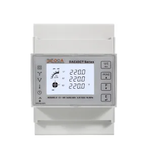 Dac4300CT Medidor de Energia Trifásico Modbus Conectado a Transformador para Montagem em Trilho DIN