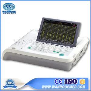 ECG1201 Hospital de mano inalámbrico móvil 12 Canal portátil digital de EKG ECG máquina