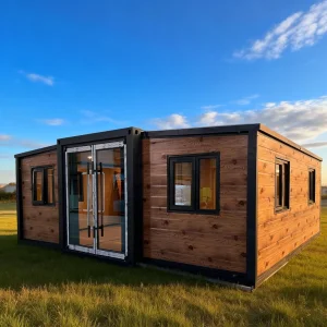 Casa Container Expandável de Cor Personalizada 40FT para Vilas Temporárias com 74.8m2 Área de Impressão