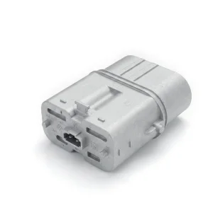 Conector de doble orificio de fundición a presión de zinc directo de fábrica con retención lateral para el sistema de energía Nev