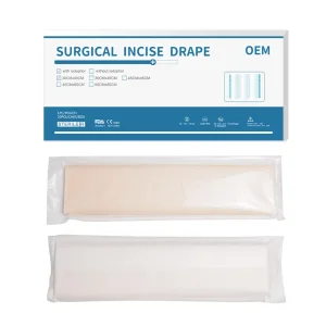 OEM Sterile Adhesive Waterproof Antimicrobial Surgical Incise PU Film Drape Contain Iodine for Surgery 45*60cm