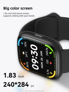 Idw28 IP68 Certified Blood Oxygen Smart Watch with Heart Rate Monitoring