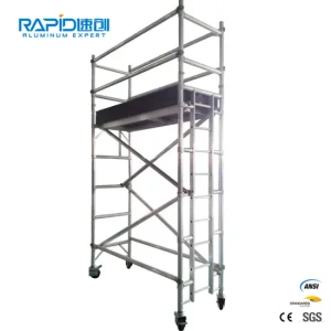 Aluminum Tubular Scaffolding Formwork Building Steps Truss Mobile Tower Scaffold System