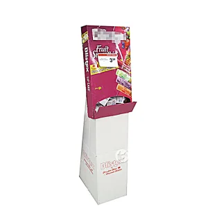 Snack Retail Display Stand with Gravity Feed Structure Dustproof Deisgn
