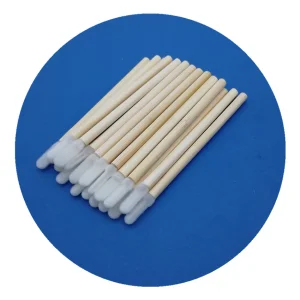 Biodegradable Single Mini Lip Liner Stick Applicator White Disposable Bamboo Handle