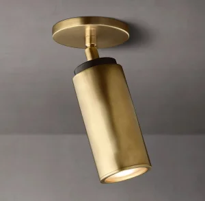 Champeaux Pivoting Flush Mount Light Classic Ceiling Lamp Vintage Antique Brass Balcony Kitchen Island Lamps