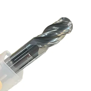 CNC Tools 4 Flute Milling Cutter Solid Carbide Ball Nose HRC60 OEM Carbide End Mill Ball Nose Cutter