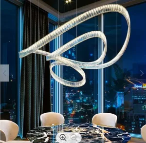 Decorative Indoor Gold Hotel Dining Room Banquet Hall Large Modern LED Chandeliers Lamp Light Lighting Jt