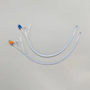 Dual Drainage Eyes 3-Way Irrigation Silicone Catheter