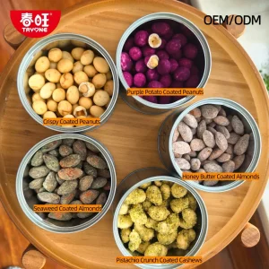 Crispy Seaweed Coated Almonds Popular Healthy Nut Snacks Long Shelf Life