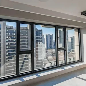 Stylish Thermal Break Aluminum Casement Windows with Stainless Steel Screens
