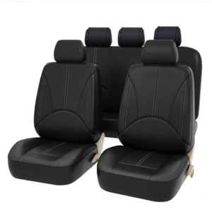 Car Seat Cover Protector PU Leather Front Rear Seat Back Cushion Pad Mat Backrest for Auto