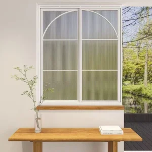 Ventana deslizante de oficina de aluminio con marco delgado de estilo retro y sellador de silicona