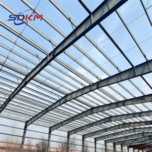 Large Span Prefabricated Steel Structure Warehouse Commercial Industrial Building Metal Materials Frame Prefab Workshop Light Steel Structure Building